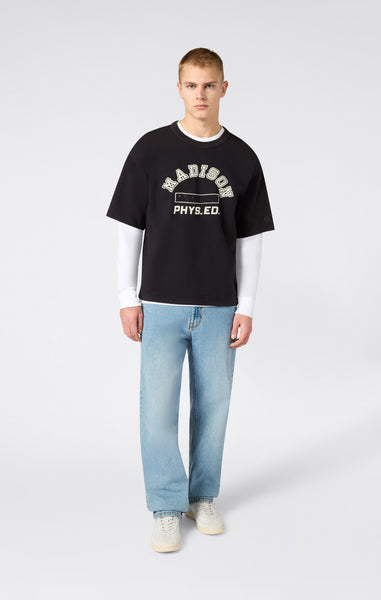 Men’s Collegiate-Inspired Crewneck T-Shirt Time Capsule