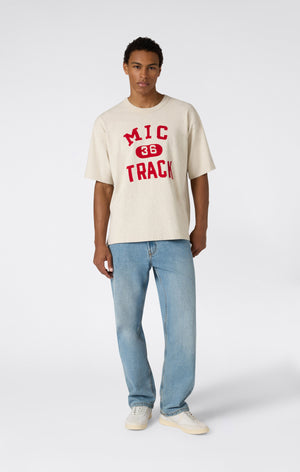 Men’s Collegiate-Inspired Crewneck T-Shirt Time Capsule