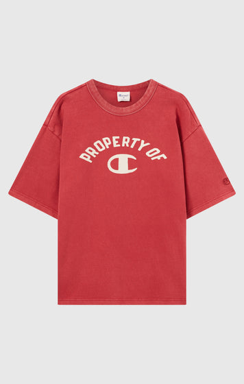 Men’s Collegiate-Inspired Crewneck T-Shirt Time Capsule