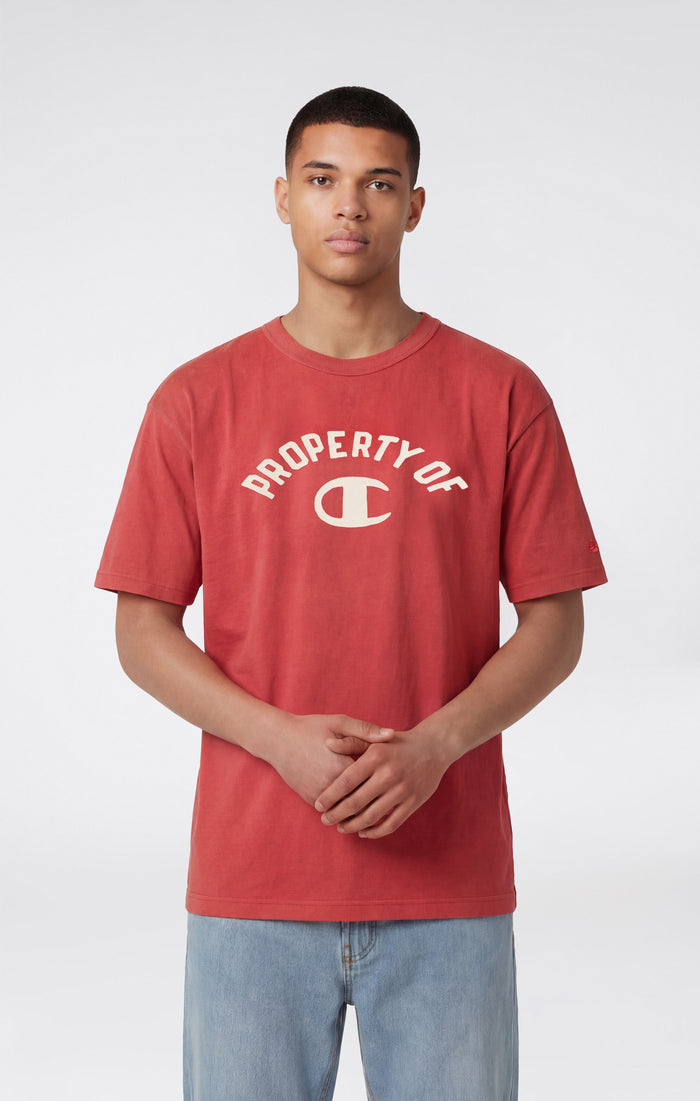 Men’s Collegiate-Inspired Crewneck T-Shirt Time Capsule