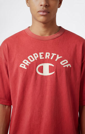 Men’s Collegiate-Inspired Crewneck T-Shirt Time Capsule