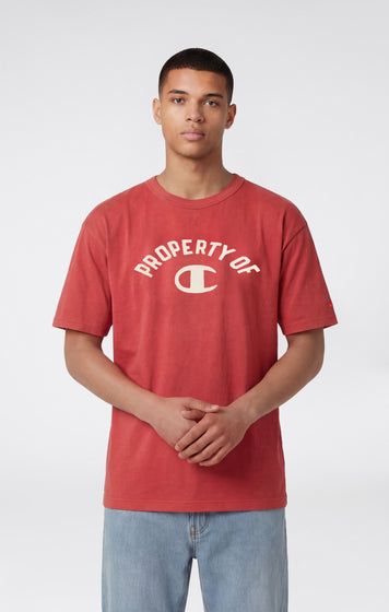 T-Shirt Girocollo Ispirazione Collegiate da Uomo Time Capsule