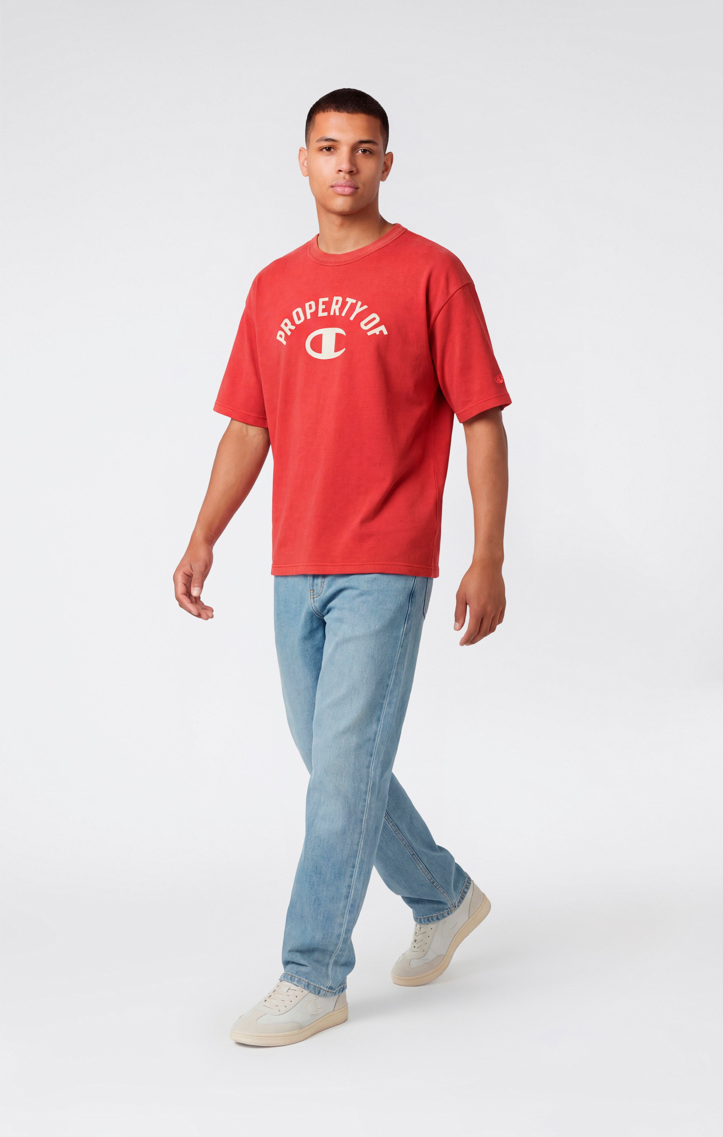 Men’s Collegiate-Inspired Crewneck T-Shirt Time Capsule