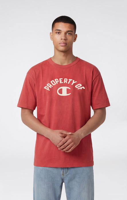 Men’s Collegiate-Inspired Crewneck T-Shirt Time Capsule