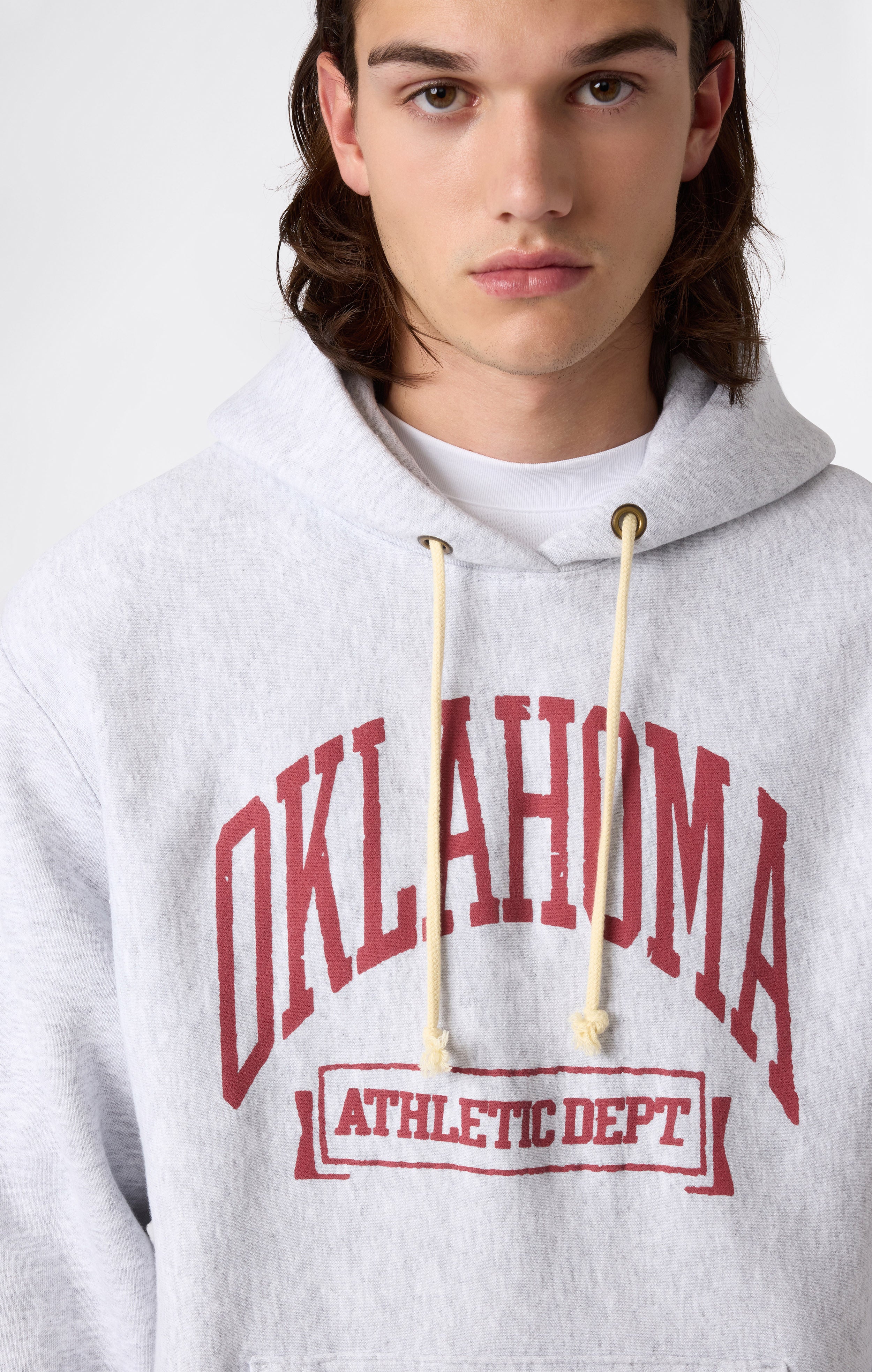 Sudadera con Capucha Pesada con Interior Afelpado y Estampado Reverse Weave para Hombre