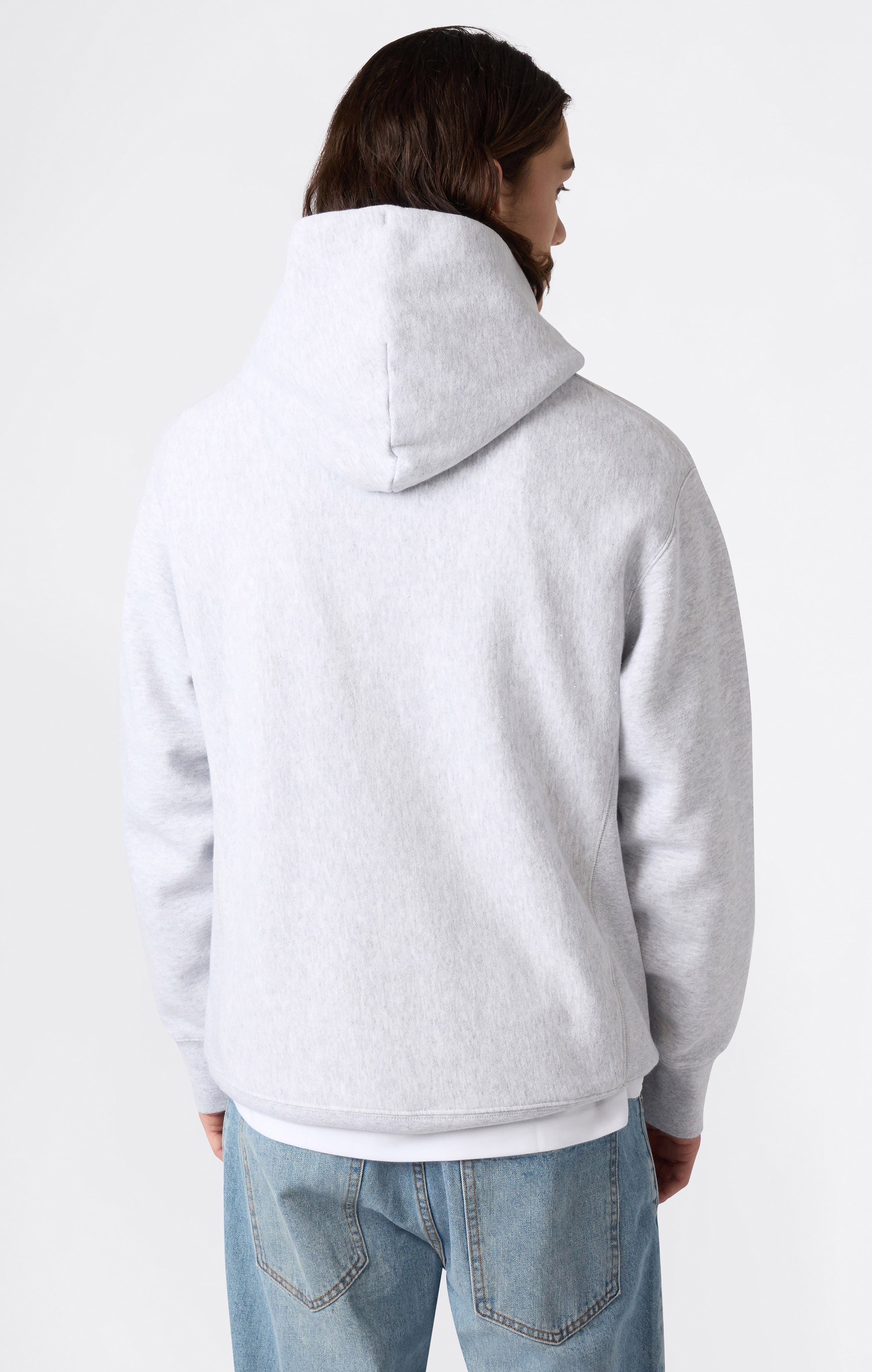 Sudadera con Capucha Pesada con Interior Afelpado y Estampado Reverse Weave para Hombre