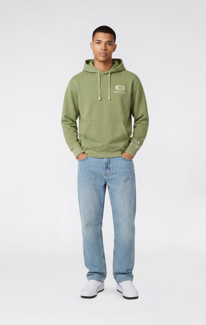 Sudadera con Capucha Pesada con Interior Afelpado y Estampado Reverse Weave para Hombre