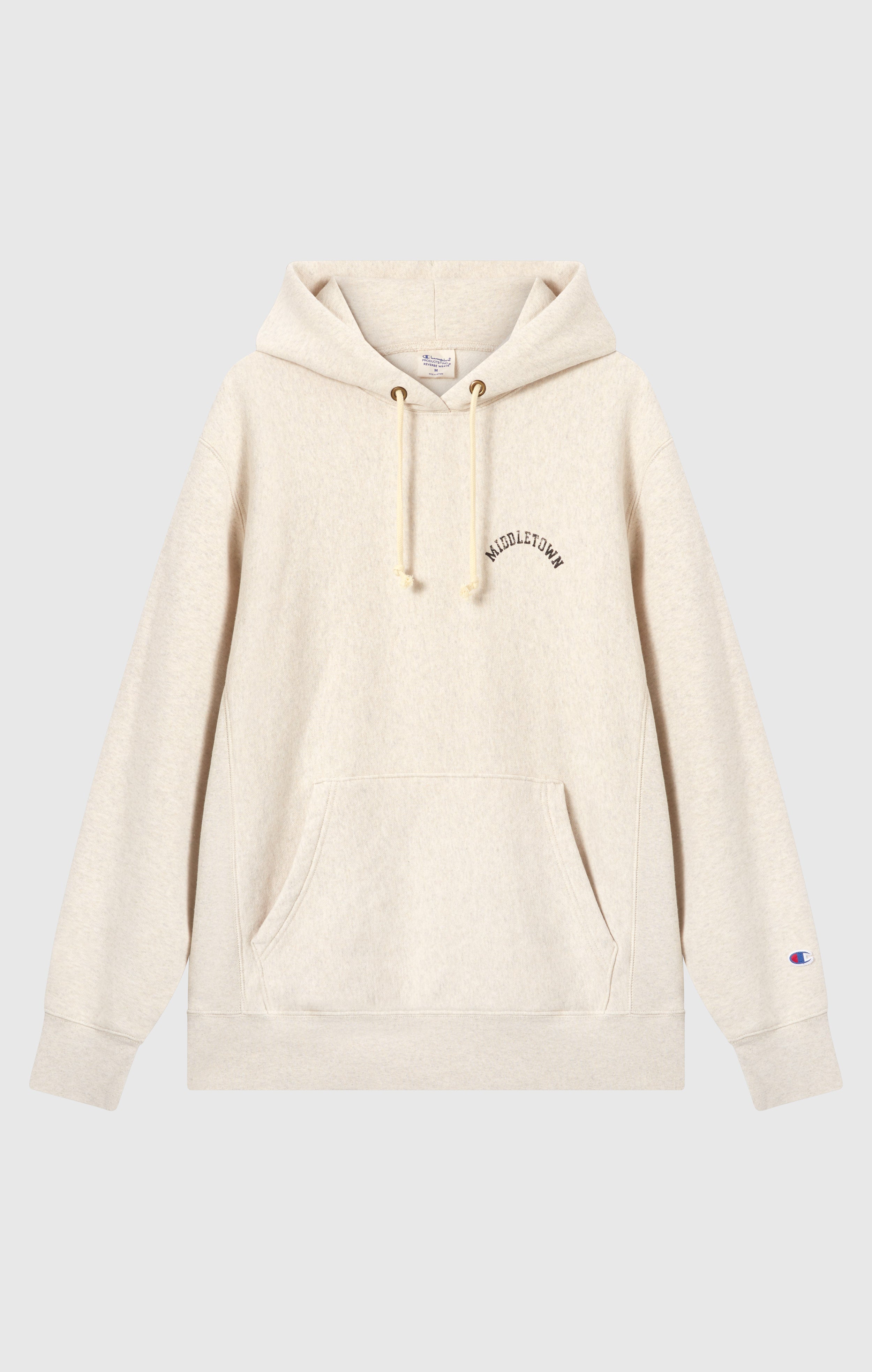 Sweat à Capuche Épais avec Intérieur Gratté et Impression Reverse Weave Homme