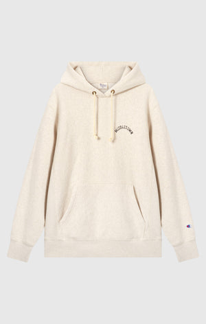 Sweat à Capuche Épais avec Intérieur Gratté et Impression Reverse Weave Homme