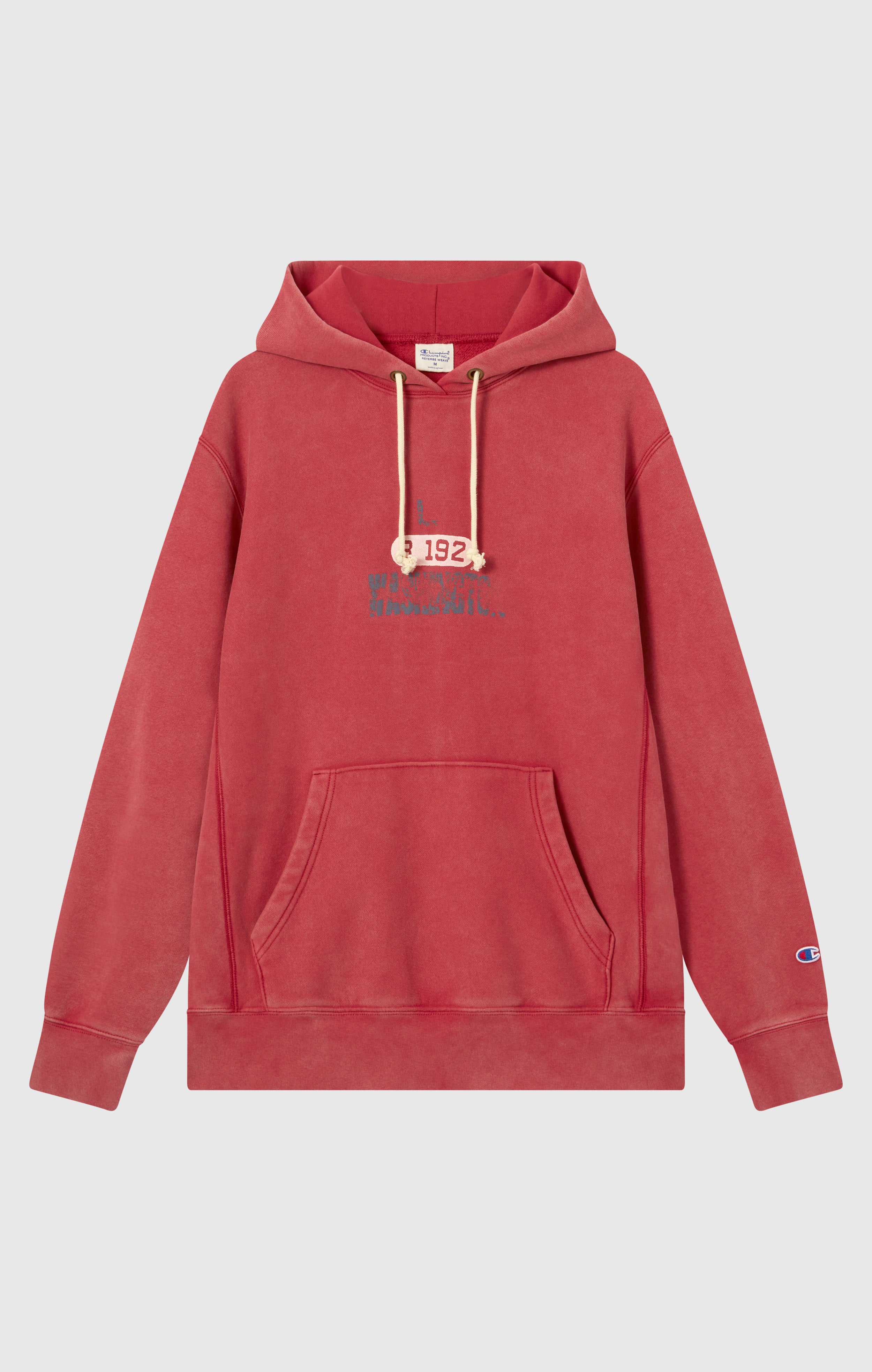 Sudadera con Capucha Pesada con Interior Afelpado y Estampado Reverse Weave para Hombre