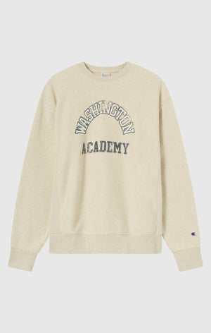 Sweat-shirt Homme Col Rond Reverse Weave Épais avec Intérieur Gratté et Imprimé