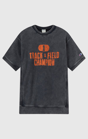 Sudadera Reverse Weave de Manga Corta para Hombre con Interior Afelpado y Estampado