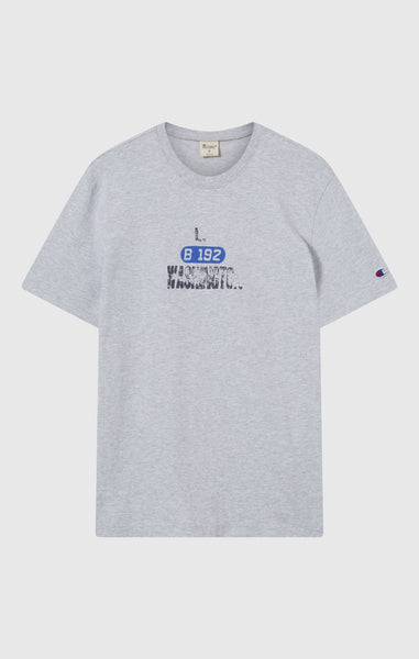 T-shirt Homme en Coton Épais avec Imprimé Reverse Weave