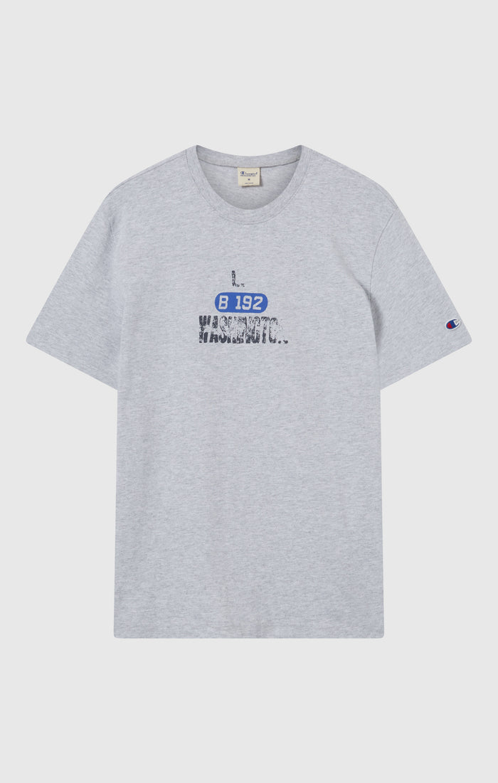 Men’s Heavyweight Cotton T-shirt with Reverse Weave Print