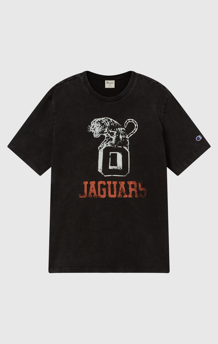 Men’s Heavyweight Cotton T-shirt with Reverse Weave Print