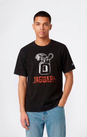 Camiseta de Hombre en Algodón Pesado con Estampado Reverse Weave