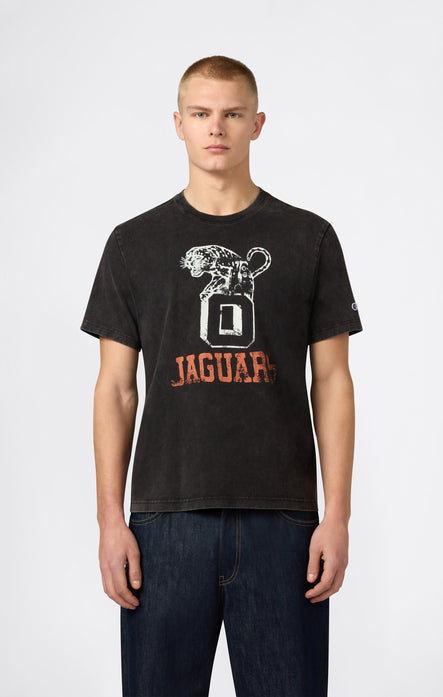 Men’s Heavyweight Cotton T-shirt with Reverse Weave Print