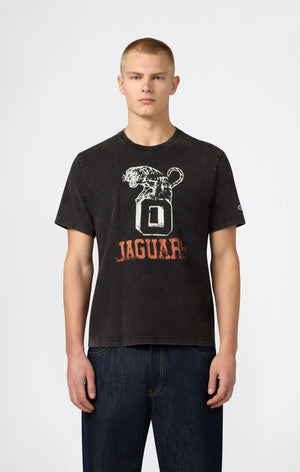 Men’s Heavyweight Cotton T-shirt with Reverse Weave Print