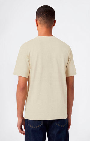 Camiseta de Hombre en Algodón Pesado con Estampado Reverse Weave