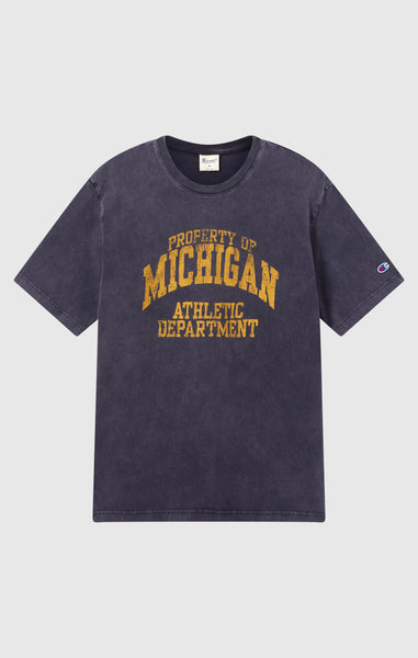 Men’s Heavy Cotton T-Shirt with Reverse Weave Print