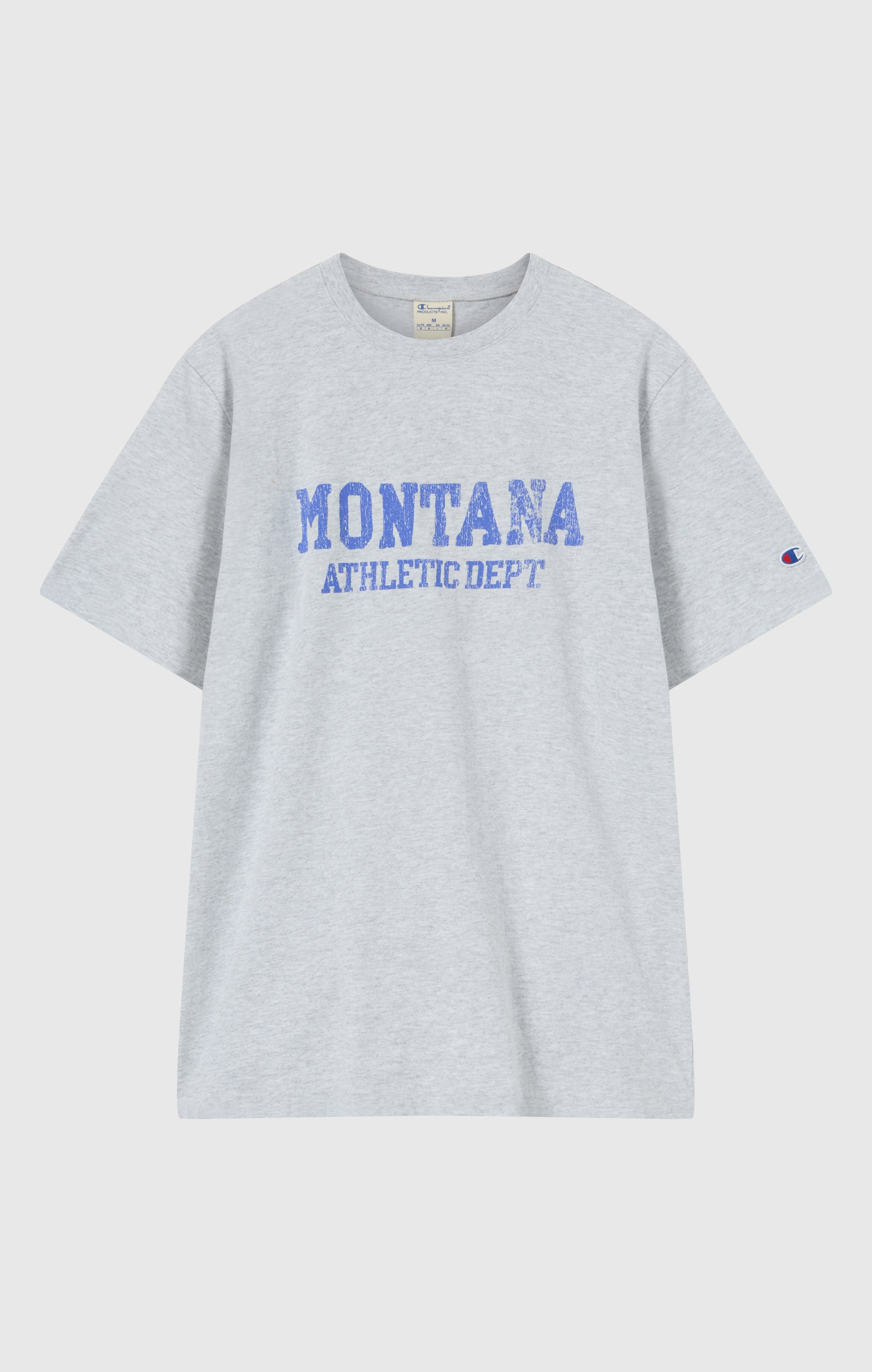 T-shirt Homme en Coton Épais avec Imprimé Reverse Weave