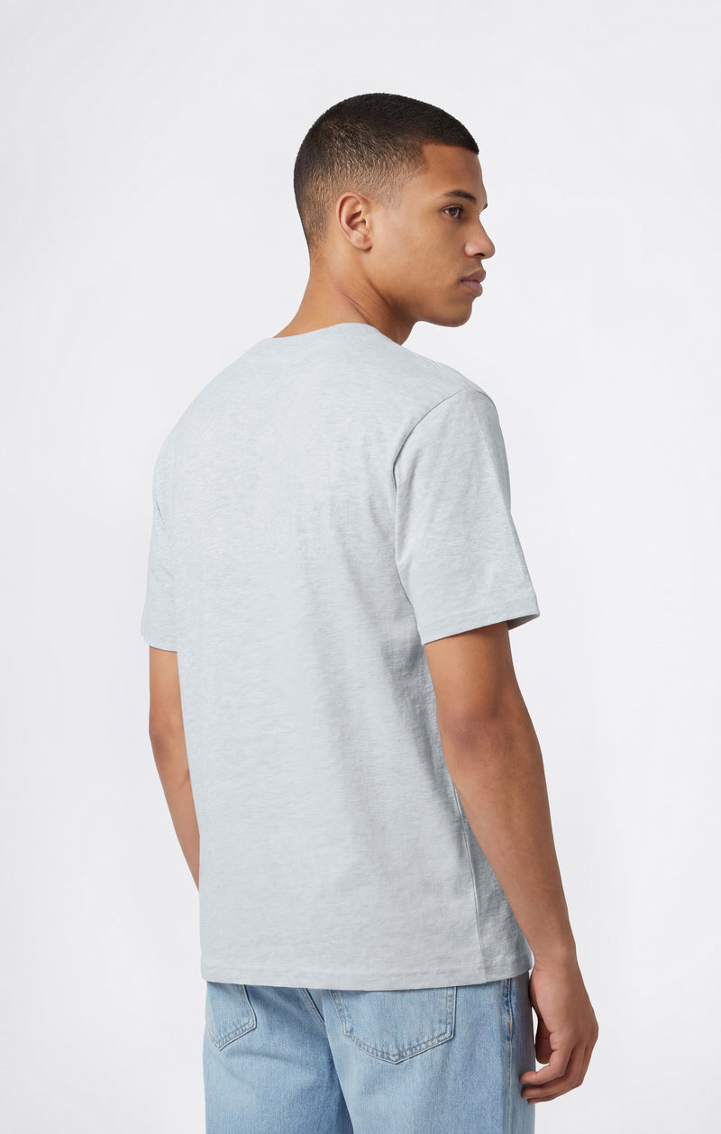 T-shirt Homme en Coton Épais avec Imprimé Reverse Weave