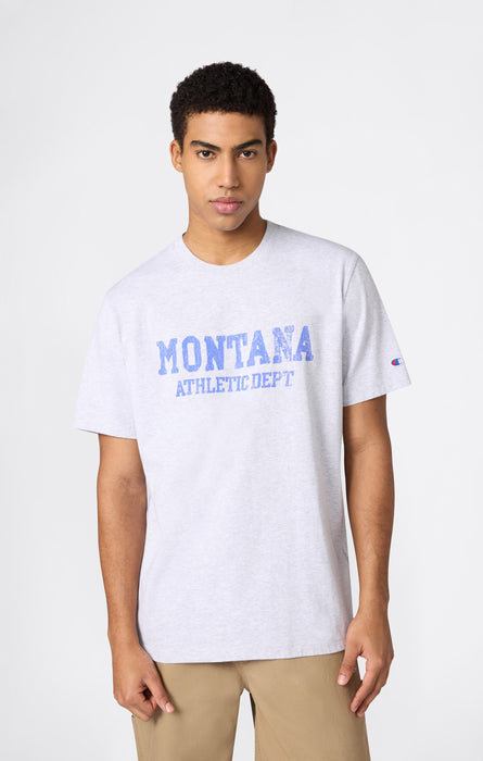 Men’s Heavy Cotton T-Shirt with Reverse Weave Print