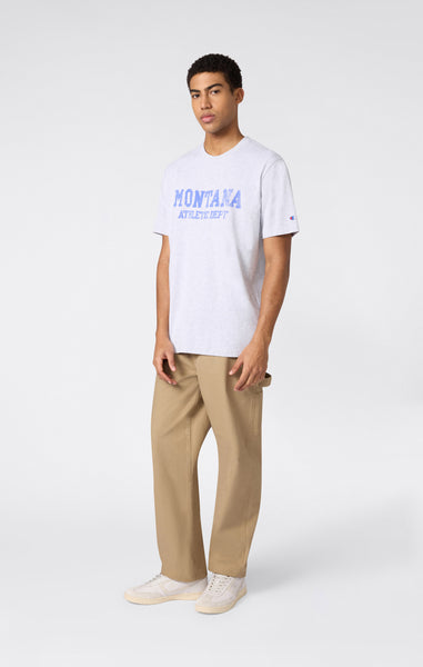 Men’s Heavy Cotton T-Shirt with Reverse Weave Print