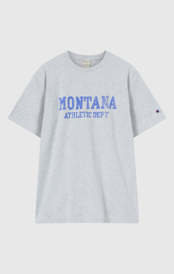 Men’s Heavy Cotton T-Shirt with Reverse Weave Print