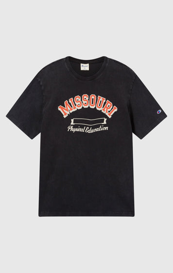 Men’s Heavy Cotton T-Shirt with Reverse Weave Print