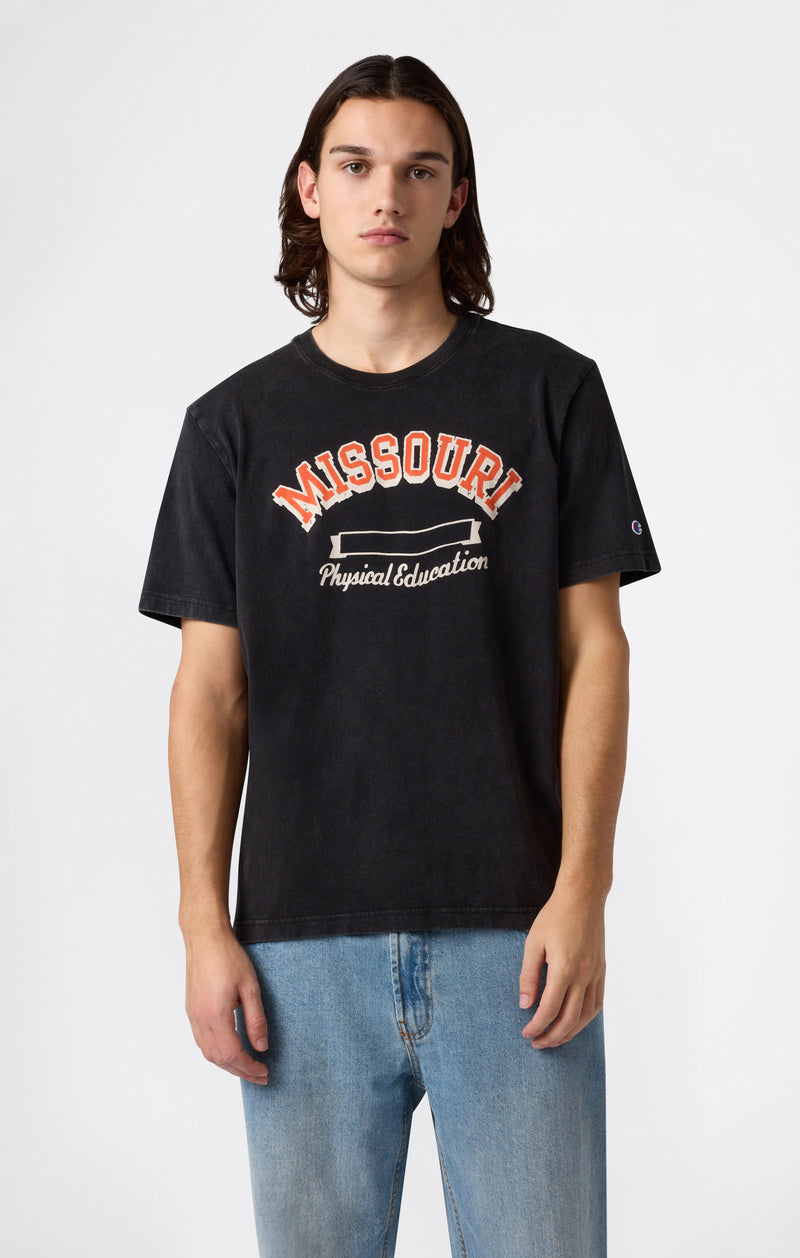 Camiseta de Hombre de Algodón Pesado con Estampado Reverse Weave