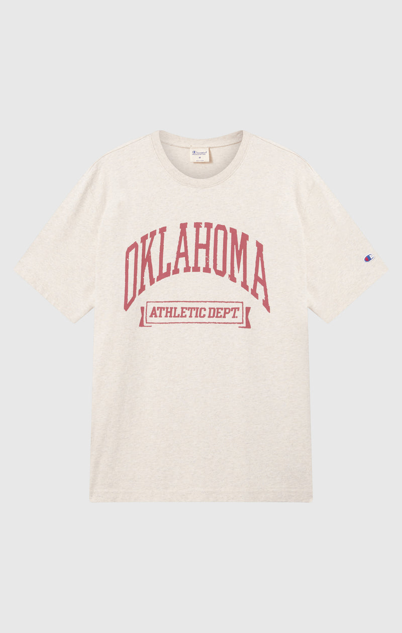 Men’s Heavy Cotton T-Shirt with Reverse Weave Print