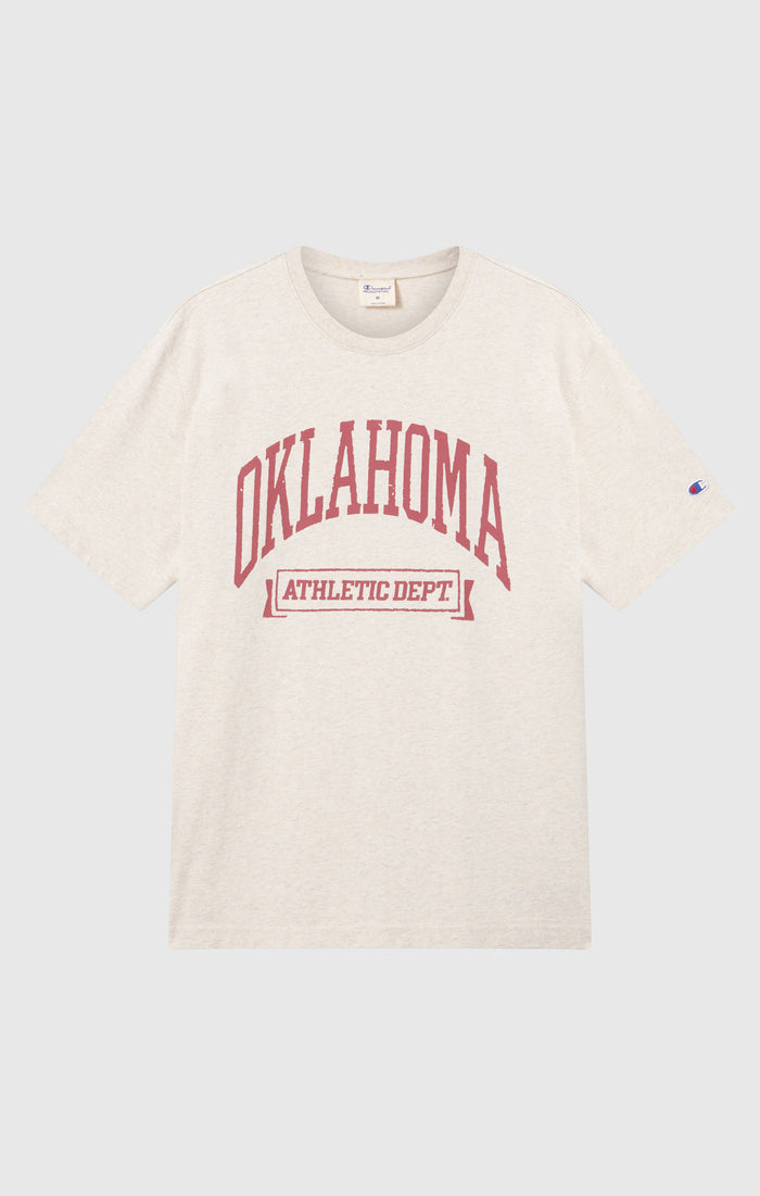 Men’s Heavy Cotton T-Shirt with Reverse Weave Print