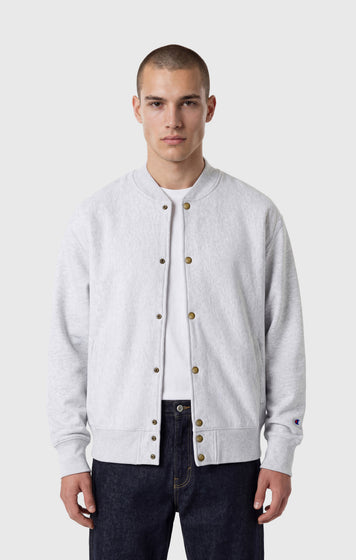 Herren Leichte Reverse Weave Bomber Sweatjacke