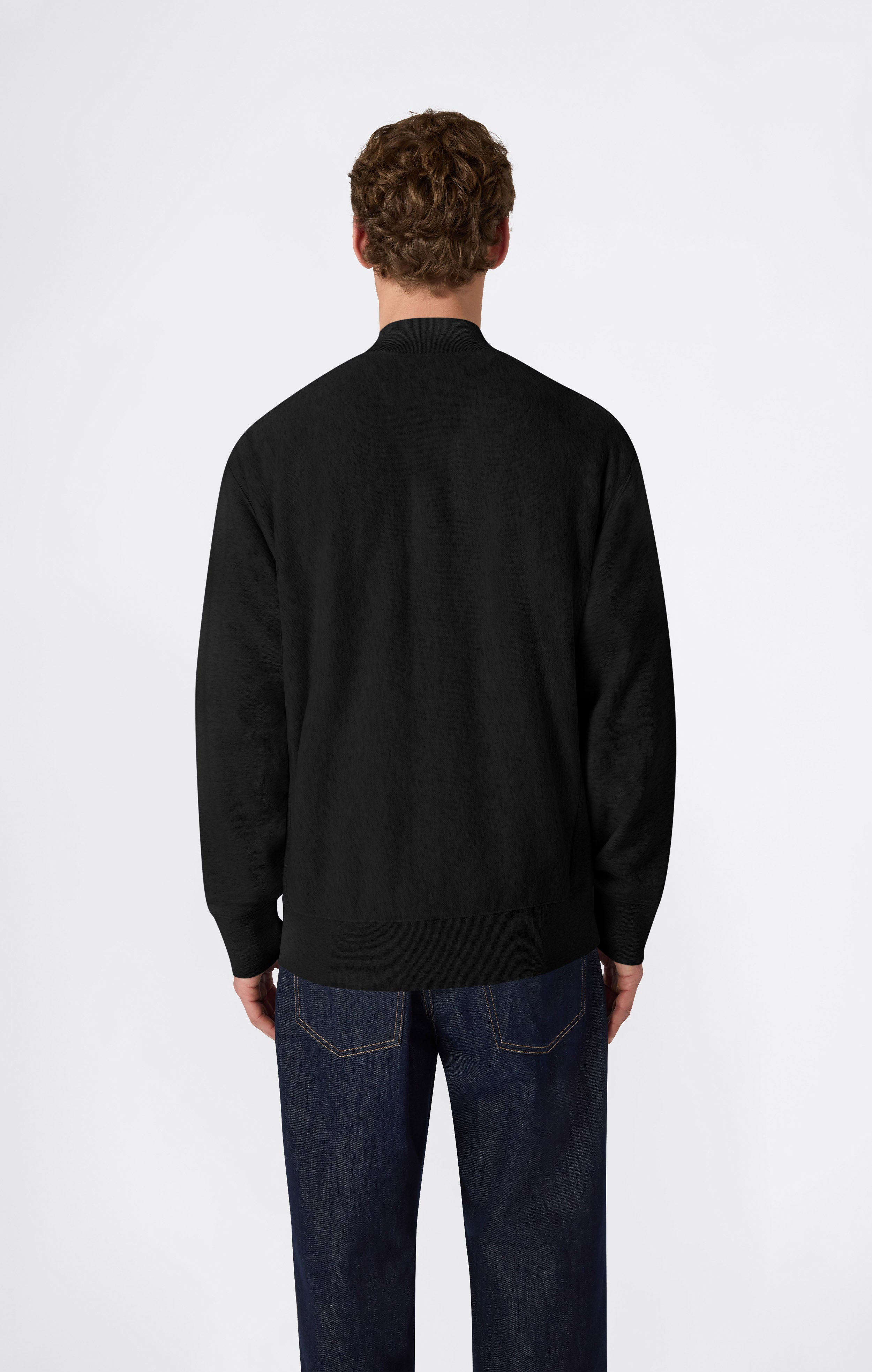 Men’s Lightweight Reverse Weave Bomber Sweatshirt