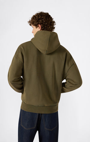 Sweat à capuche effet délavé pour homme