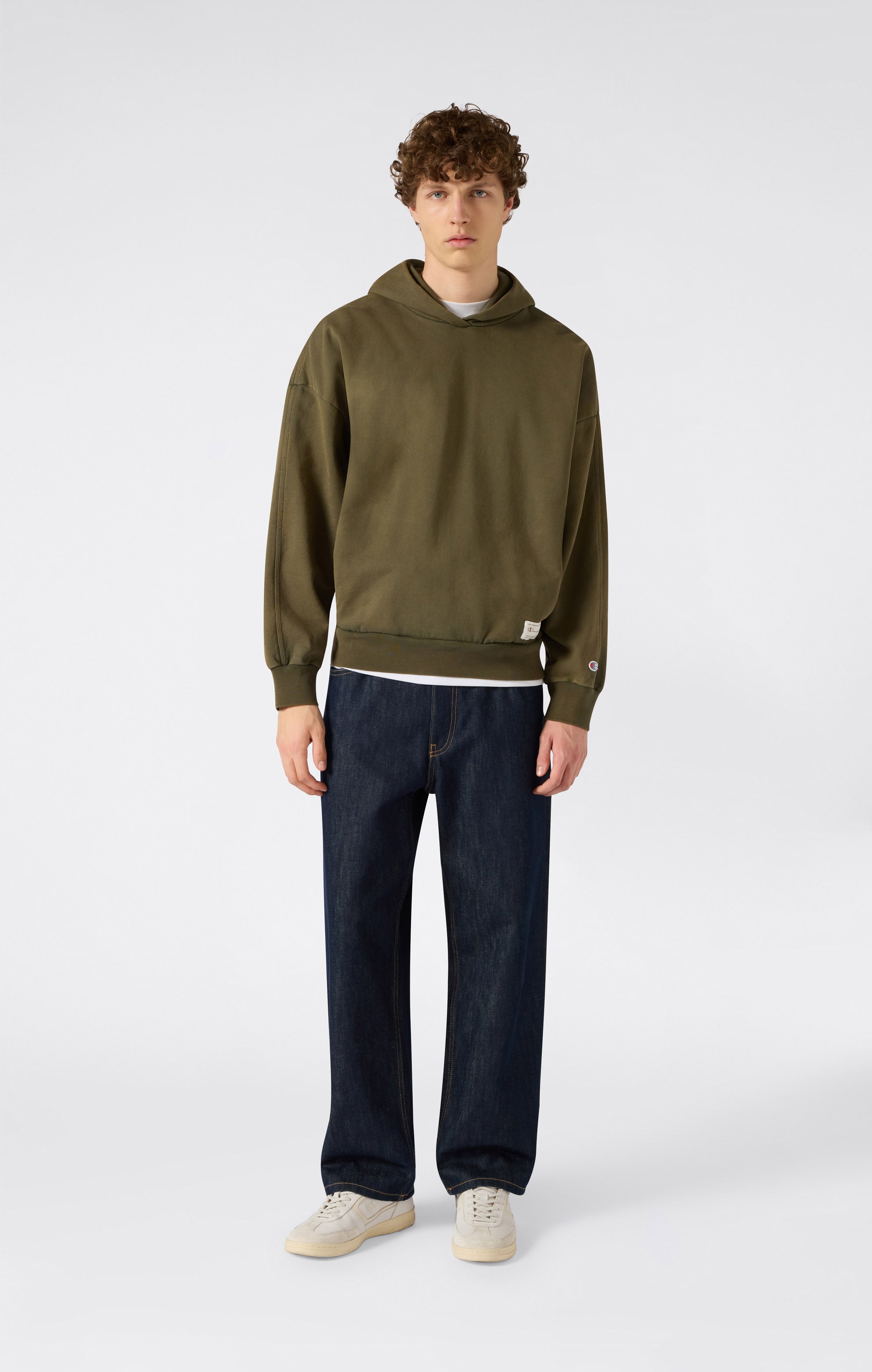 Sweat à capuche effet délavé pour homme