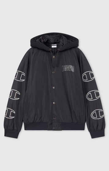 Blouson bomber à capuche pour homme