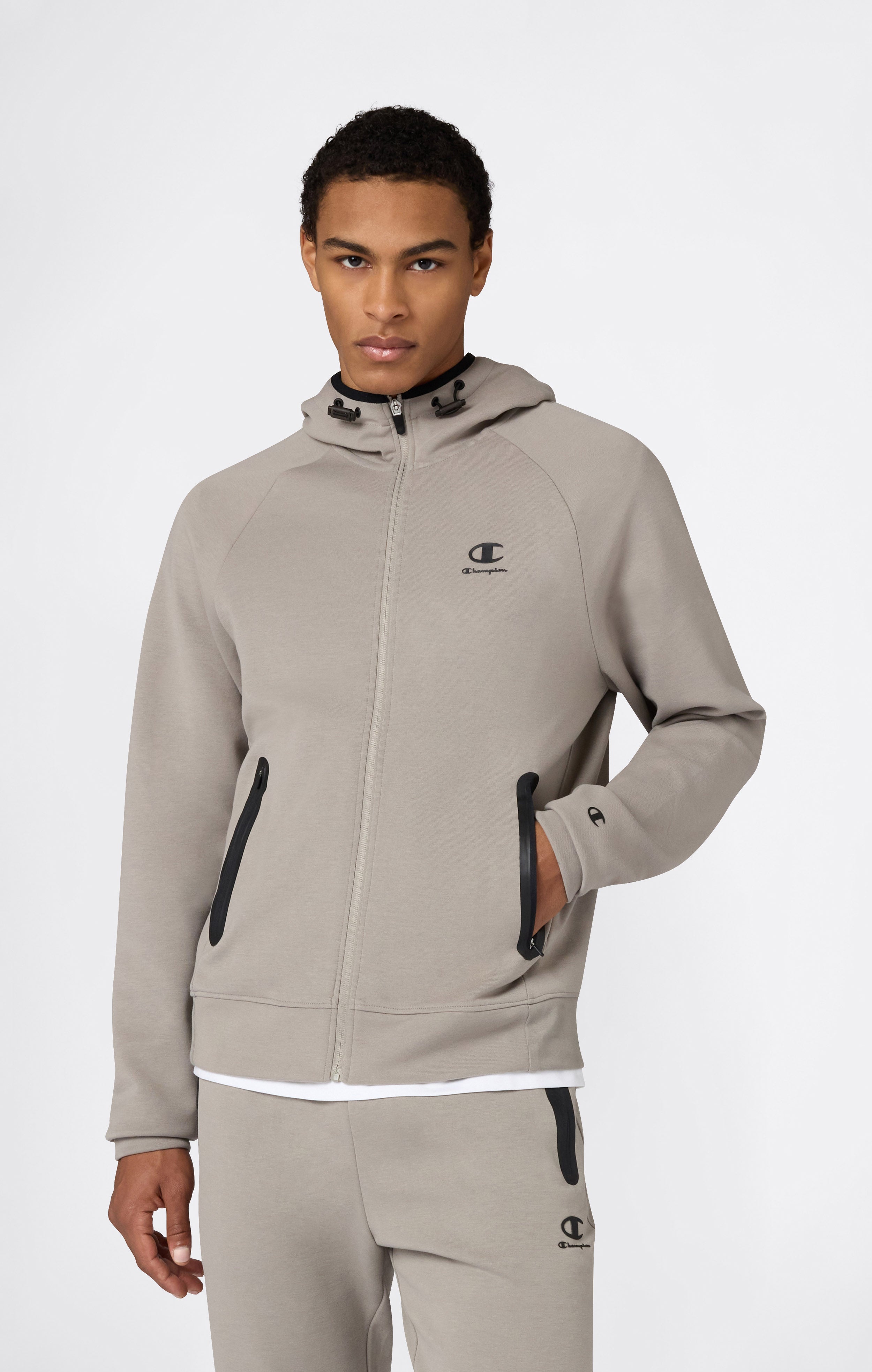 Sudadera C-Tech con capucha y cremallera completa para hombre