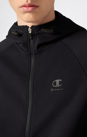 Felpa con Cappuccio Full Zip C-Tech Da Uomo