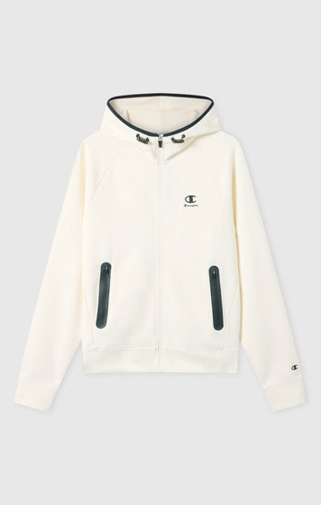 Felpa con Cappuccio Full Zip C-Tech Da Uomo