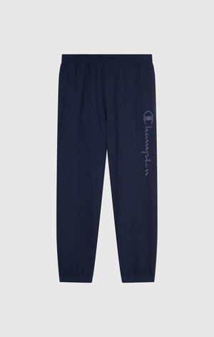 Men’s Lightweight Pants with Elastic Cuffs and Tonal Maxi Embroidered Logo Icons