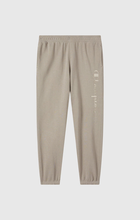 Men’s Lightweight Pants with Elastic Cuffs and Tonal Maxi Embroidered Logo Icons