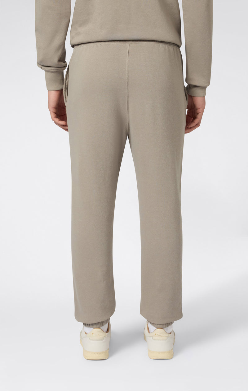 Pantaloni Leggeri con Fondo  Elasticizzato e Maxi Logo Tonal Ricamato da Uomo Icons