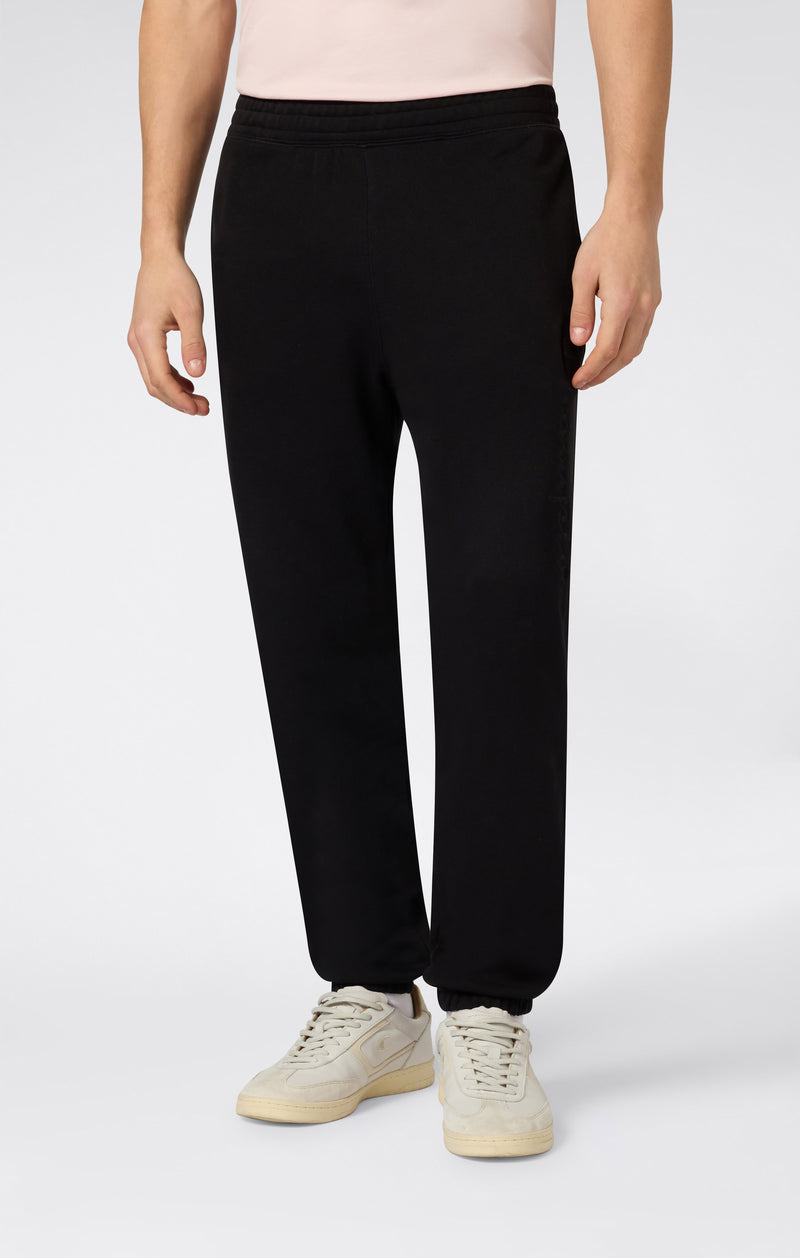 Herren Leichte Hose mit elastischem Beinabschluss und tonal gesticktem Maxi-Logo Icons