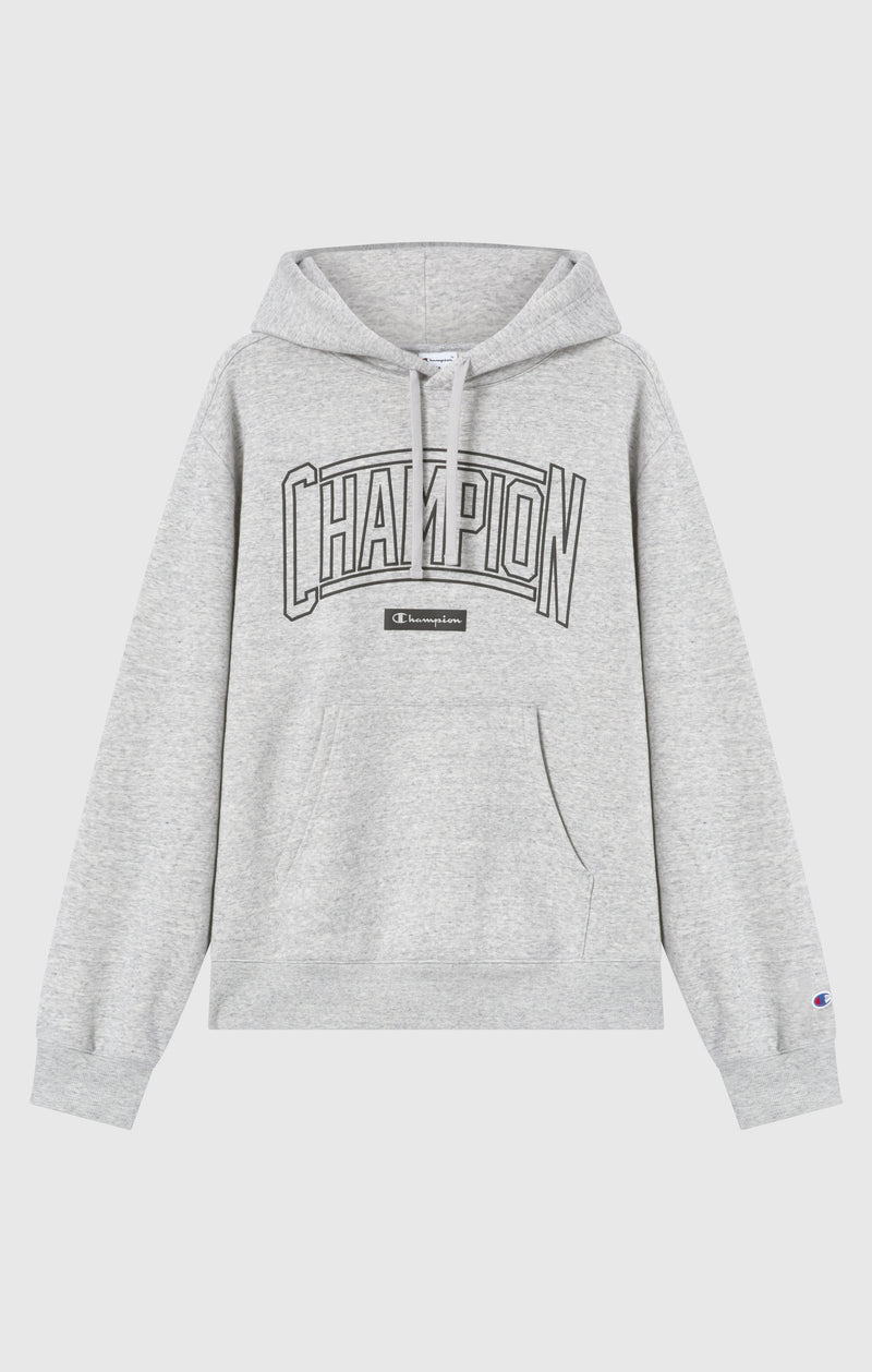 Men’s Hooded Sweatshirt With Brushed Interior And Puff Print Logo