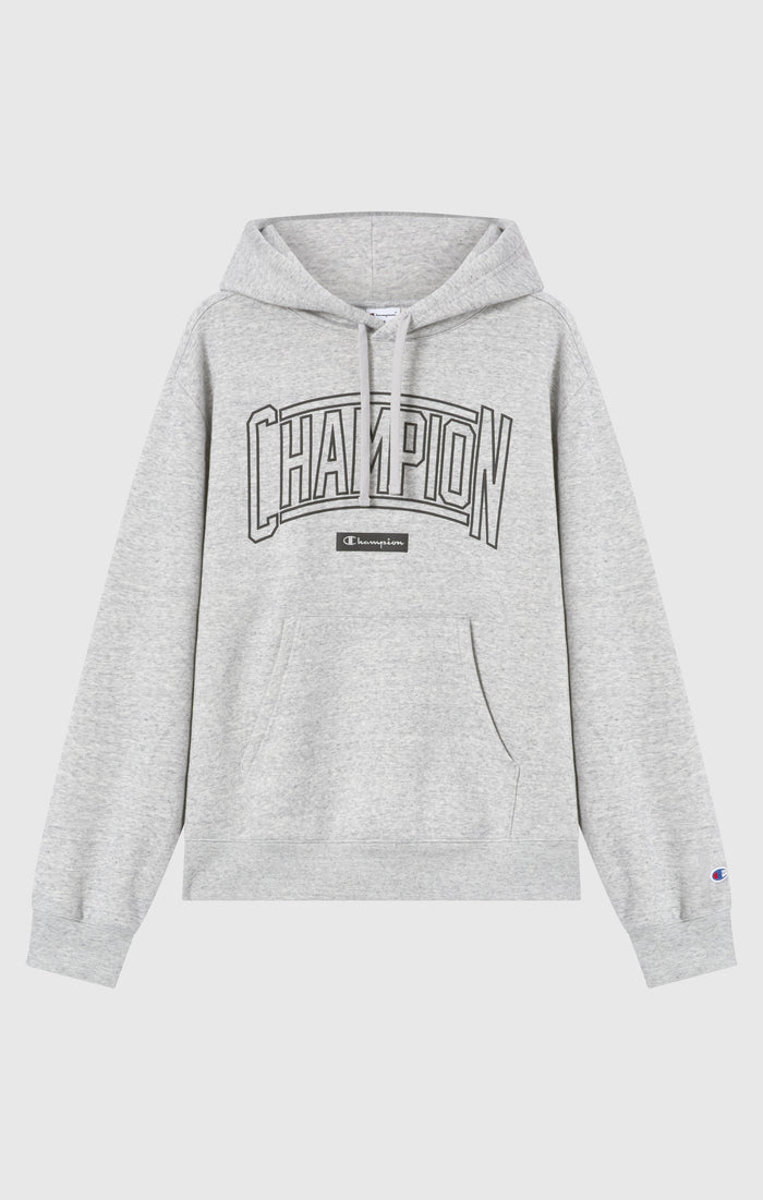 Men’s Hooded Sweatshirt With Brushed Interior And Puff Print Logo