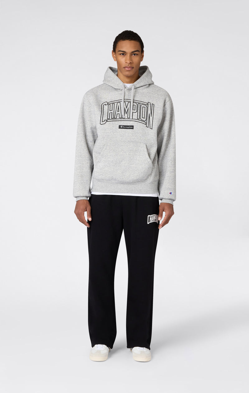 Men’s Hooded Sweatshirt With Brushed Interior And Puff Print Logo