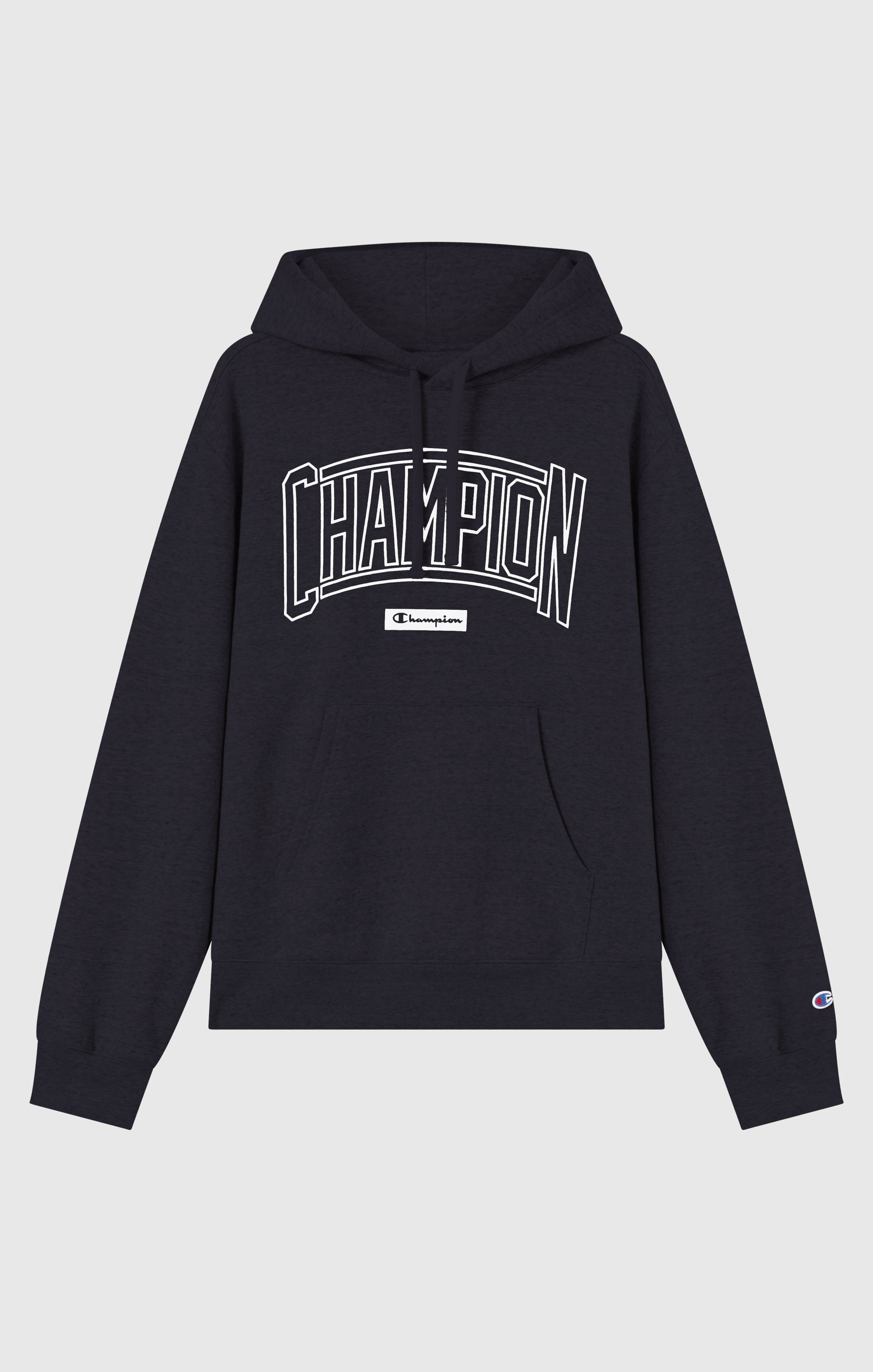 Men’s Hooded Sweatshirt With Brushed Interior And Puff Print Logo