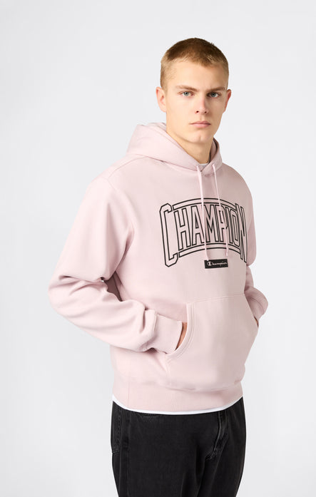 Men’s Hooded Sweatshirt With Brushed Interior And Puff Print Logo